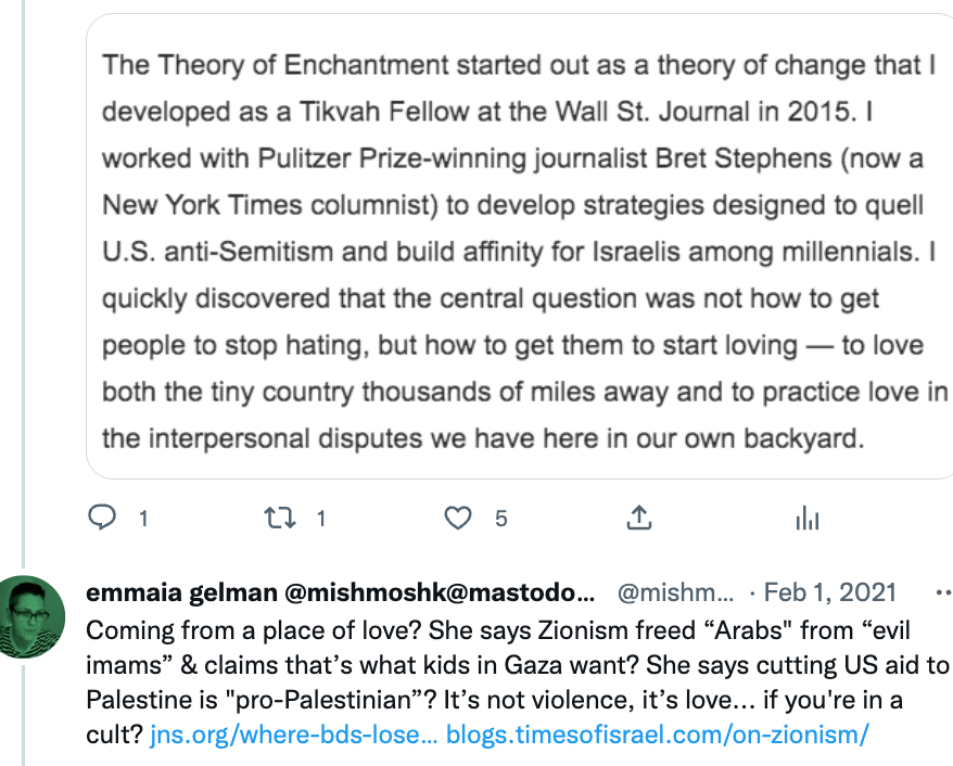 Screenshot of thread